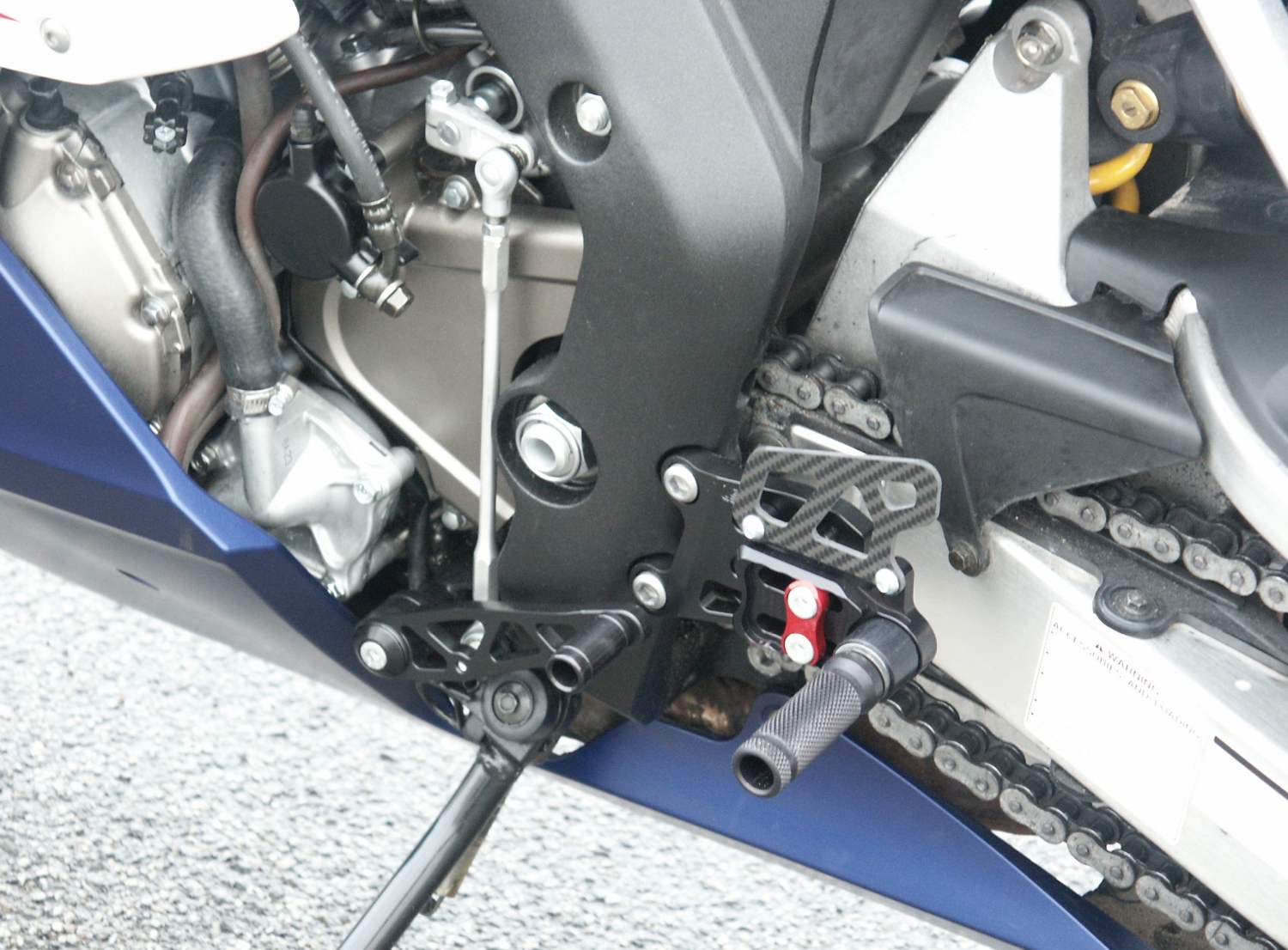 LSL 2Slide Rearset for Honda CBR1000RR, 2006-2007, black-red