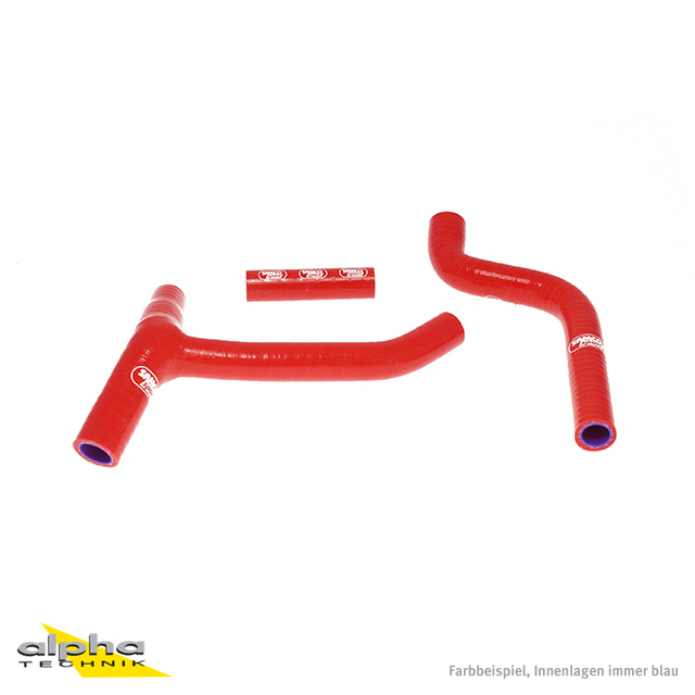 SAMCO SPORT Silicone Hose Kit Y-piece - Race Design Red for Yamaha YZ250F Model Year 2010-2013