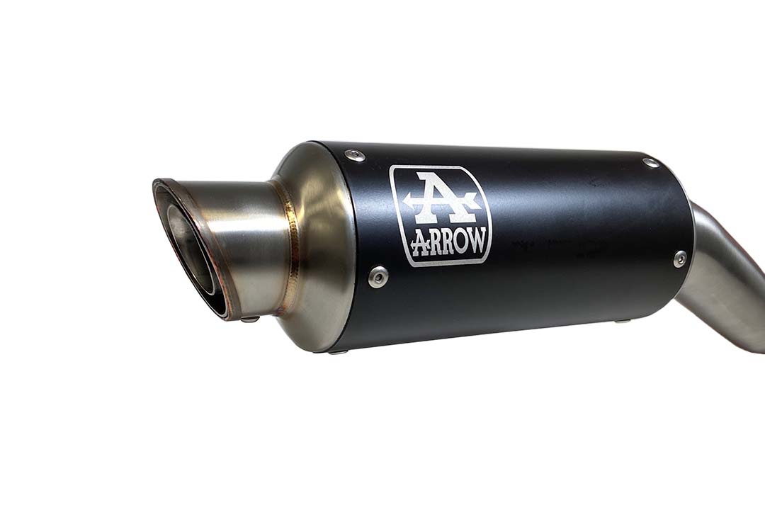 ARROW DARK GP2 Exhaust for Kawasaki Z900 2020- in Black Stainless Steel