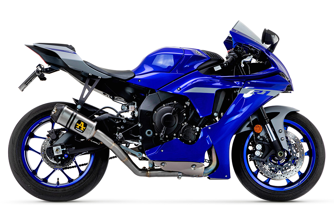 ARROW Half-System Racing Exhaust with Indy Race muffler/silencer for Yamaha YZF-R1 /M from model year 2020-