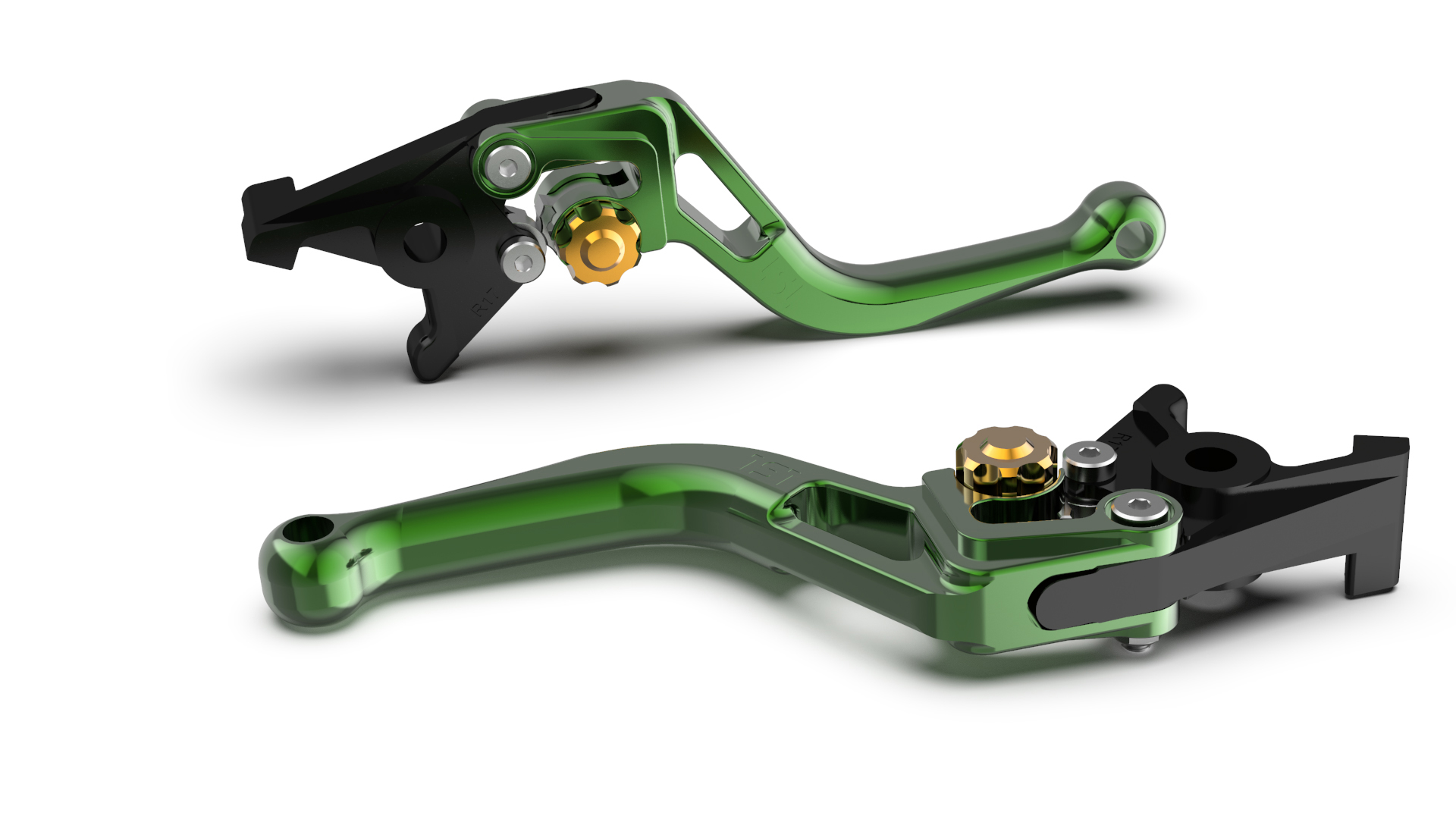 LSL BOW R82 Brake Lever, Short, Green/Gold
