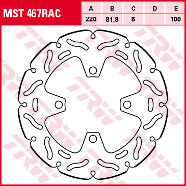 TRW brake disc Sport fixed MST467RAC