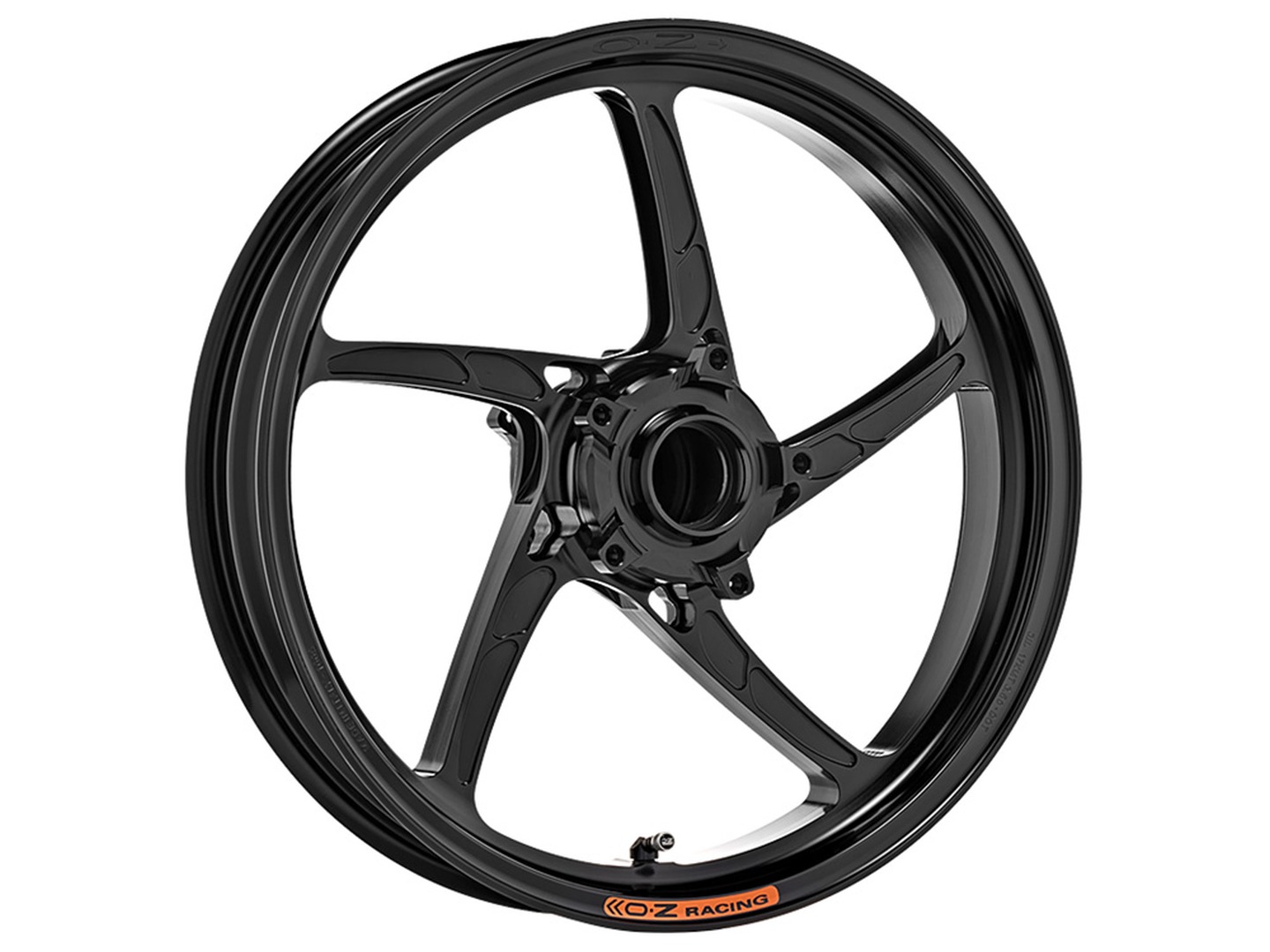 OZ Piega Aluminium front in gloss black for Kawasaki ZX10R Ninja (with standard rim), ZXT00S, ZXT02E, ZXT02L, 2016-2024