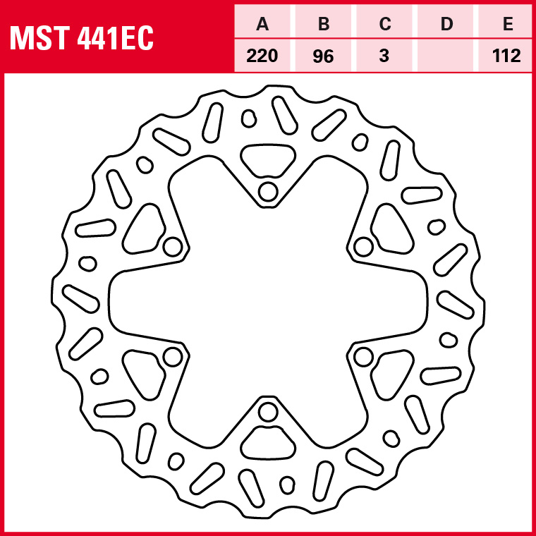 TRW brake disc Off-road fixed MST441EC