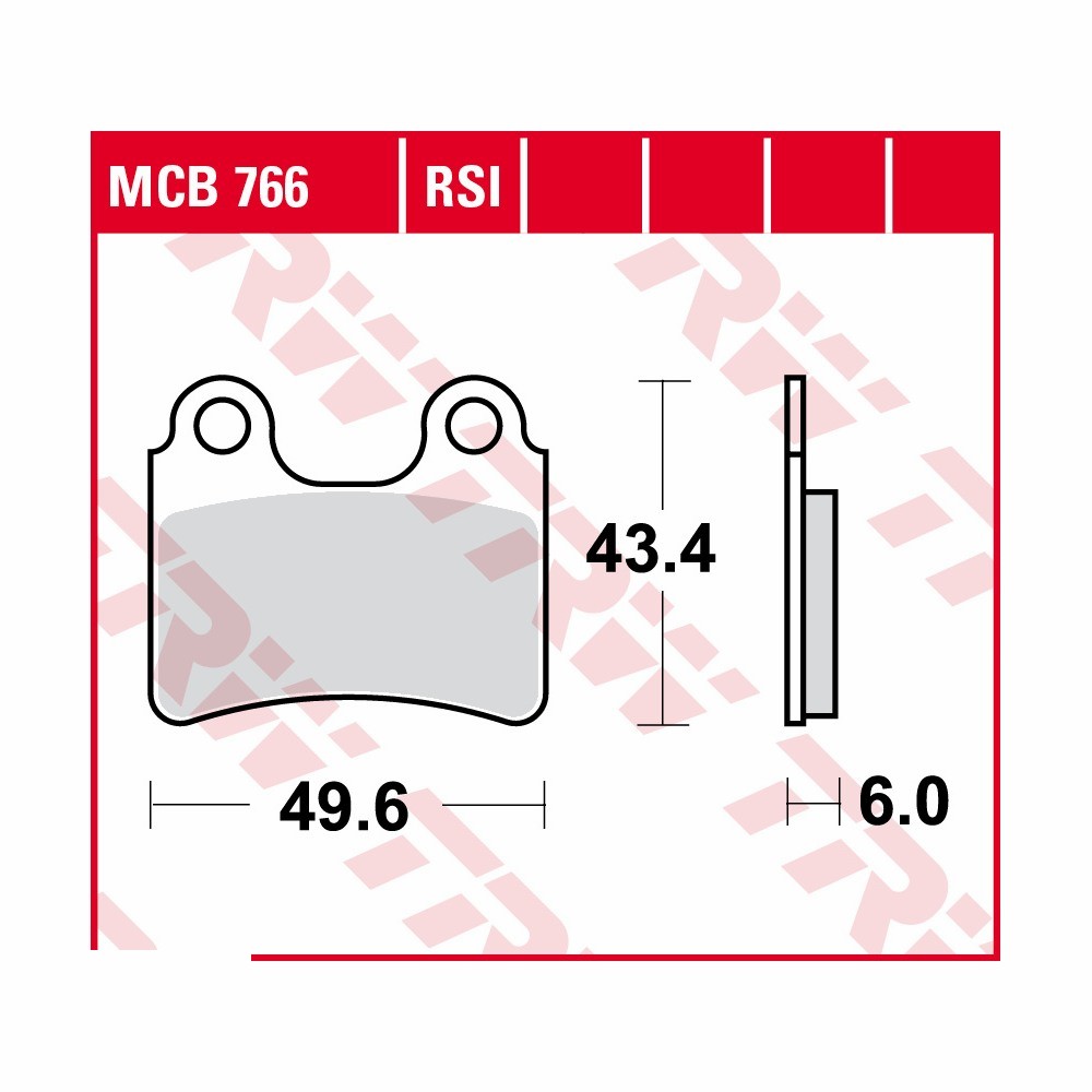 TRW brake pad set Allround MCB766