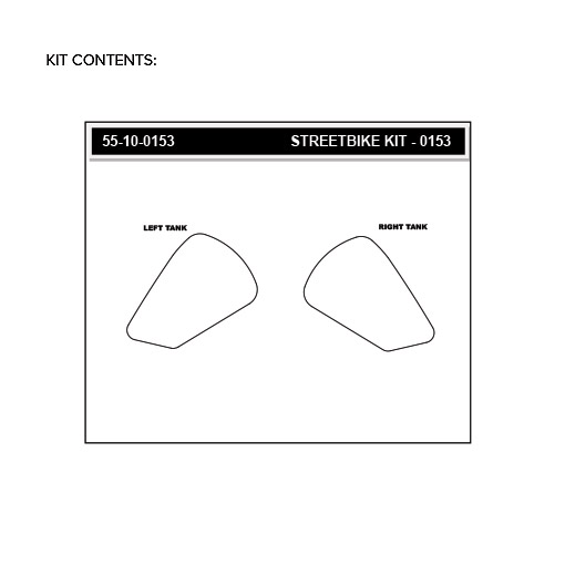Stompgrip Traction Pads clear, for BMW R1200GS, 2017-2018, R1250GS, 2019-2024