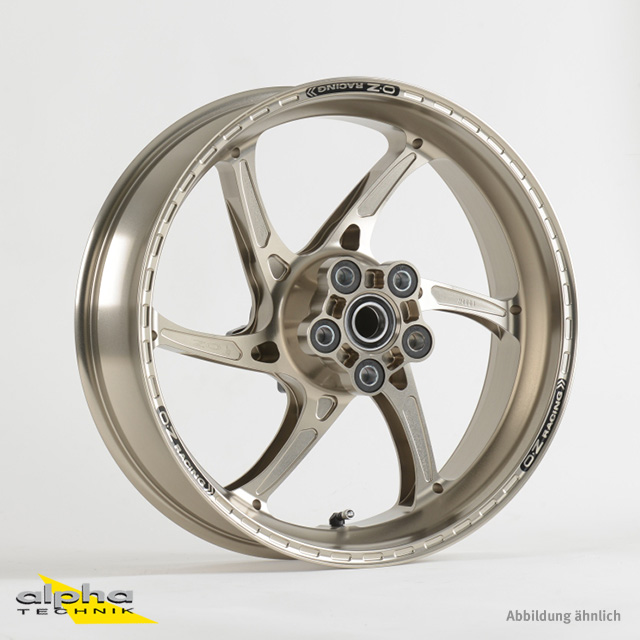 OZ Gass RS-A Aluminium Wheel Set, Titanium for MV Agusta F4 (front axle: 25mm), 2009-2018 and Brutale (front axle: 25mm - all 4-cylinder models), 2009-2018