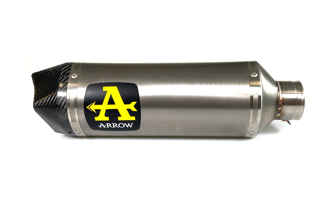 ARROW RACE TECH Titanium Exhaust with Carbon End Cap for Aprilia RSV4 1100 2019-2020 and Tuono V4 1100 Factory 2019-2020