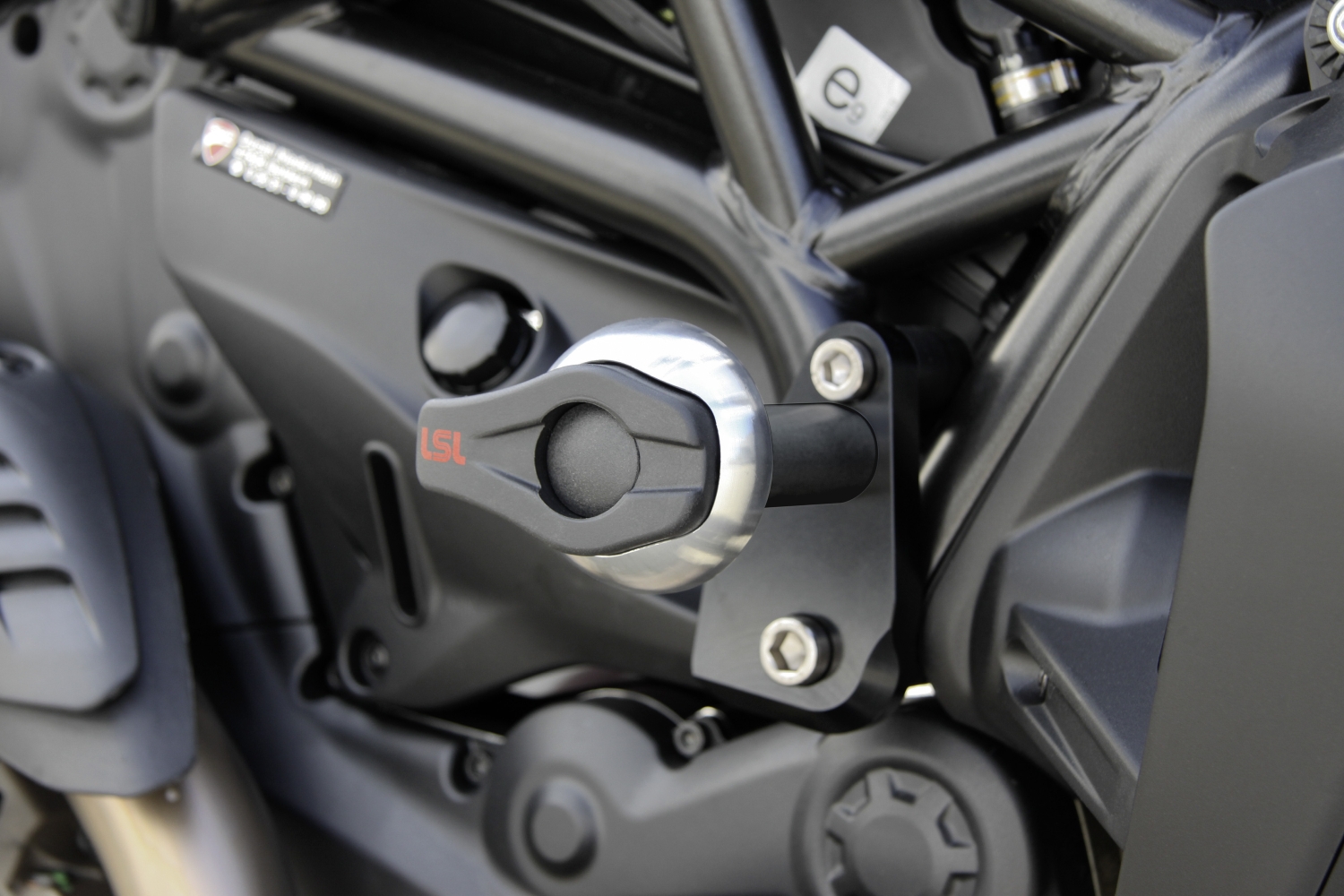 LSL Crash Pad Mounting Kit, for Ducati Monster 821/1200, 14-, black