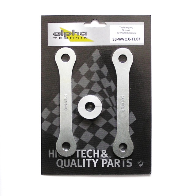 alpha Technik Lowering Kit 35mm for Suzuki SFV650 Gladius; Type WVCX; Model Year 2009-