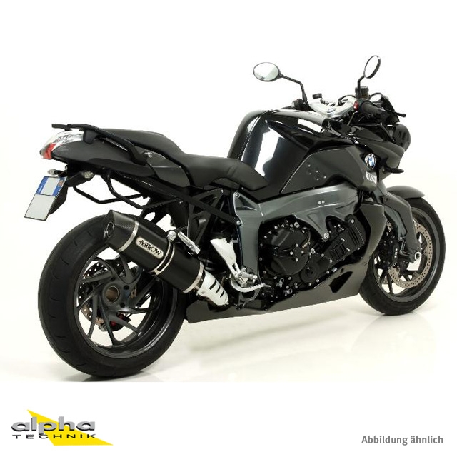 ARROW RACE TECH Exhaust for BMW K1300R / K1300S 2009-13 in black aluminium