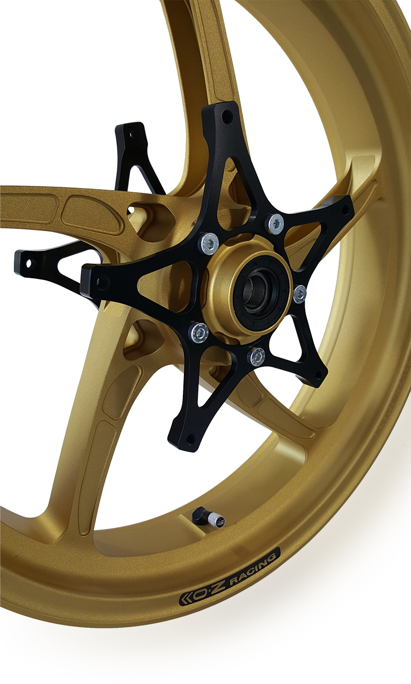 OZ Piega Conversion Kit 17" BMW R1200GS R1250GS Gold for OEM brake disc