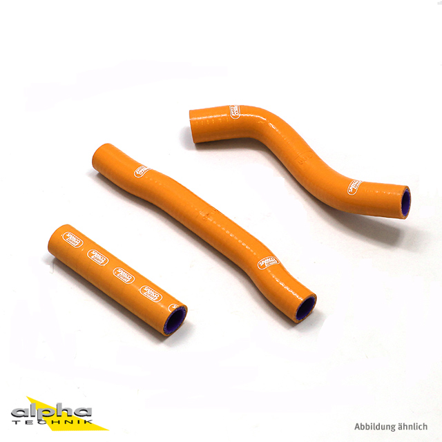 Samco Silicone Hose Kit Orange KTM and Husqvarna