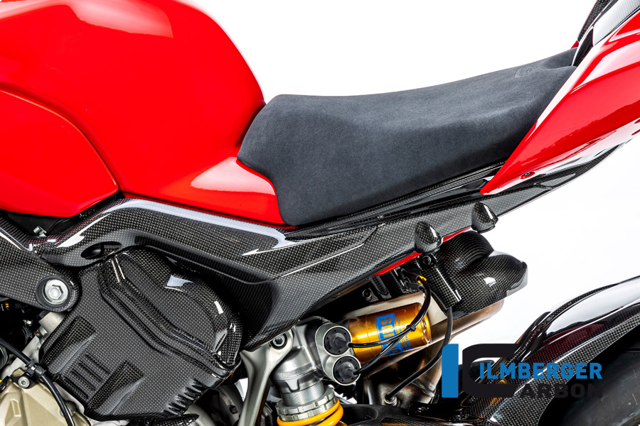 Ilmberger Carbon frame Rear Fairing left side L/S Glossy for Ducati Streetfighter V4 2020-