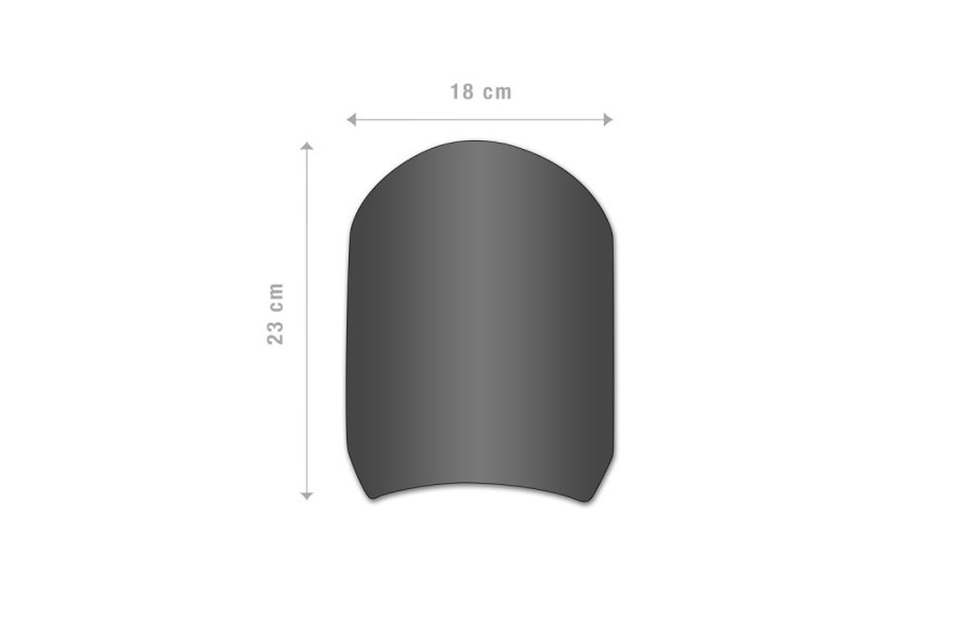 Barracuda Aerosport Aluminium Windshield Black for Ducati Scrambler (2015 - 2017)