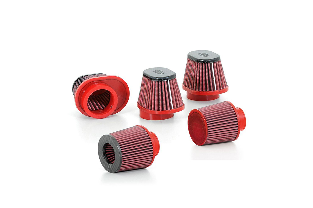 BMC Conical Sport Air Filter, 50 mm Diameter, 66 mm Length, Plastic Cap