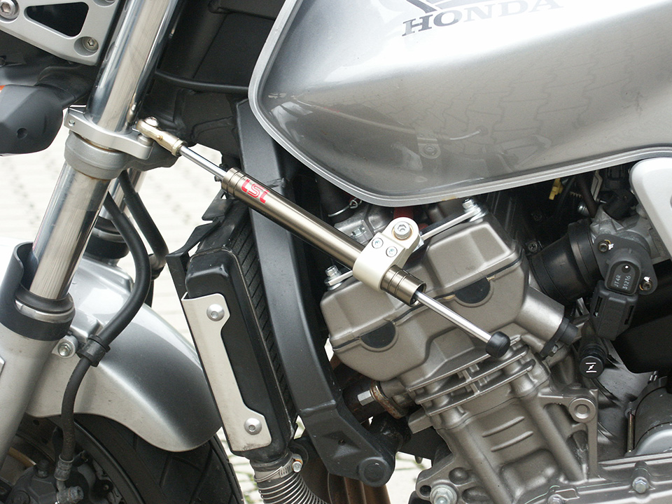 LSL Steering Damper Kit with Part Certificate for Honda Hornet 900, Titanium