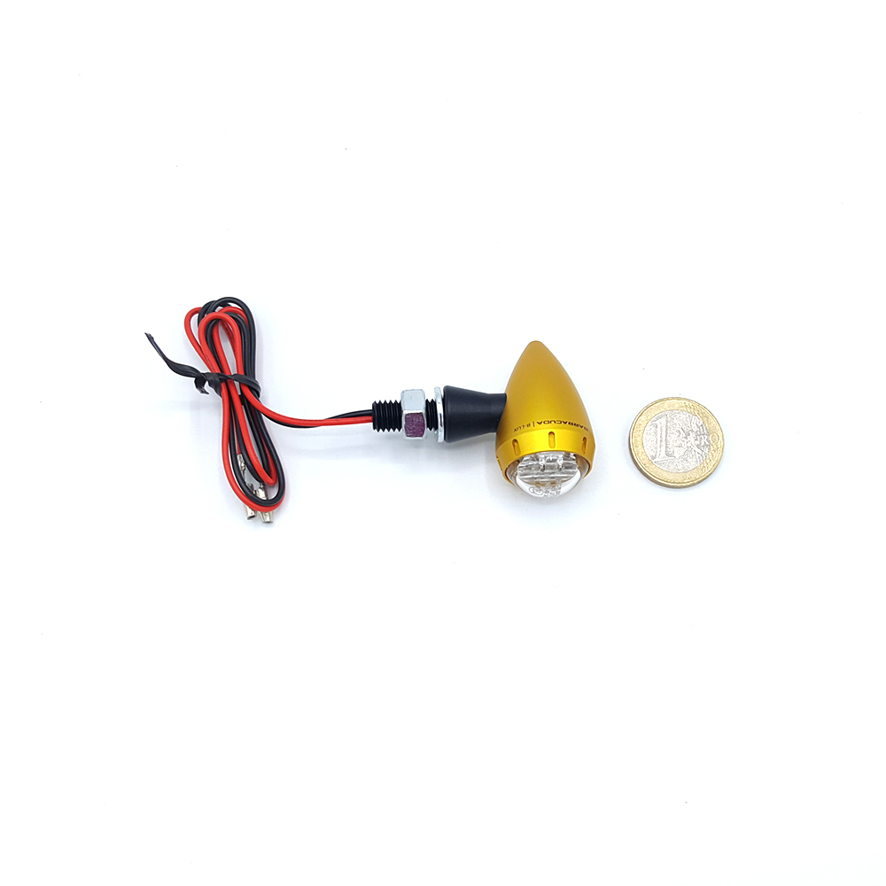Barracuda flasher light, turn signal S-LED B-LUX gold