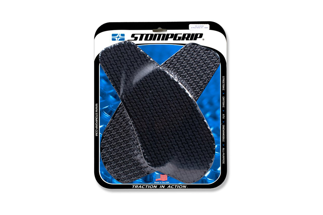 Stompgrip black, Icon, for Yamaha YZF-R6, 2003-2005