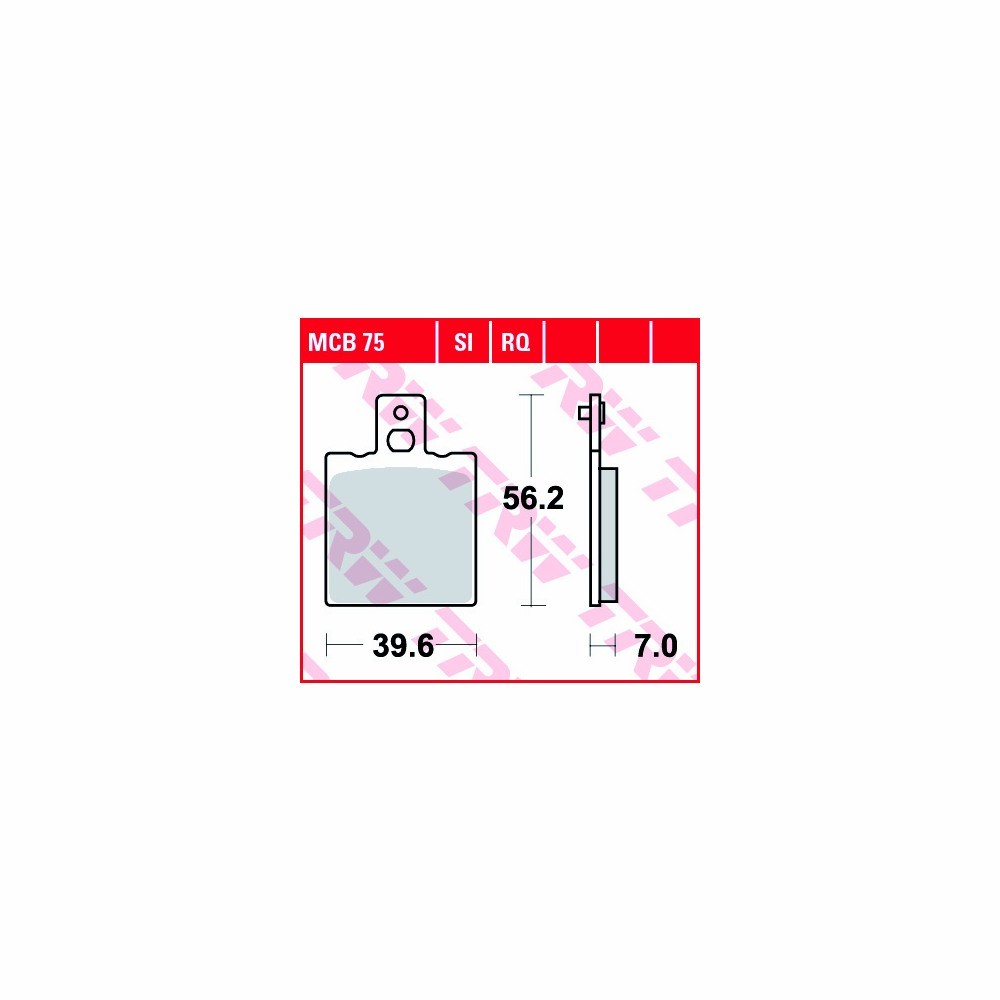 TRW brake pad set Sinter Offroad MCB075SI