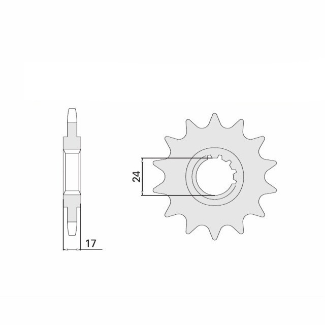 Sprocket, 15 Teeth, 530 Pitch
