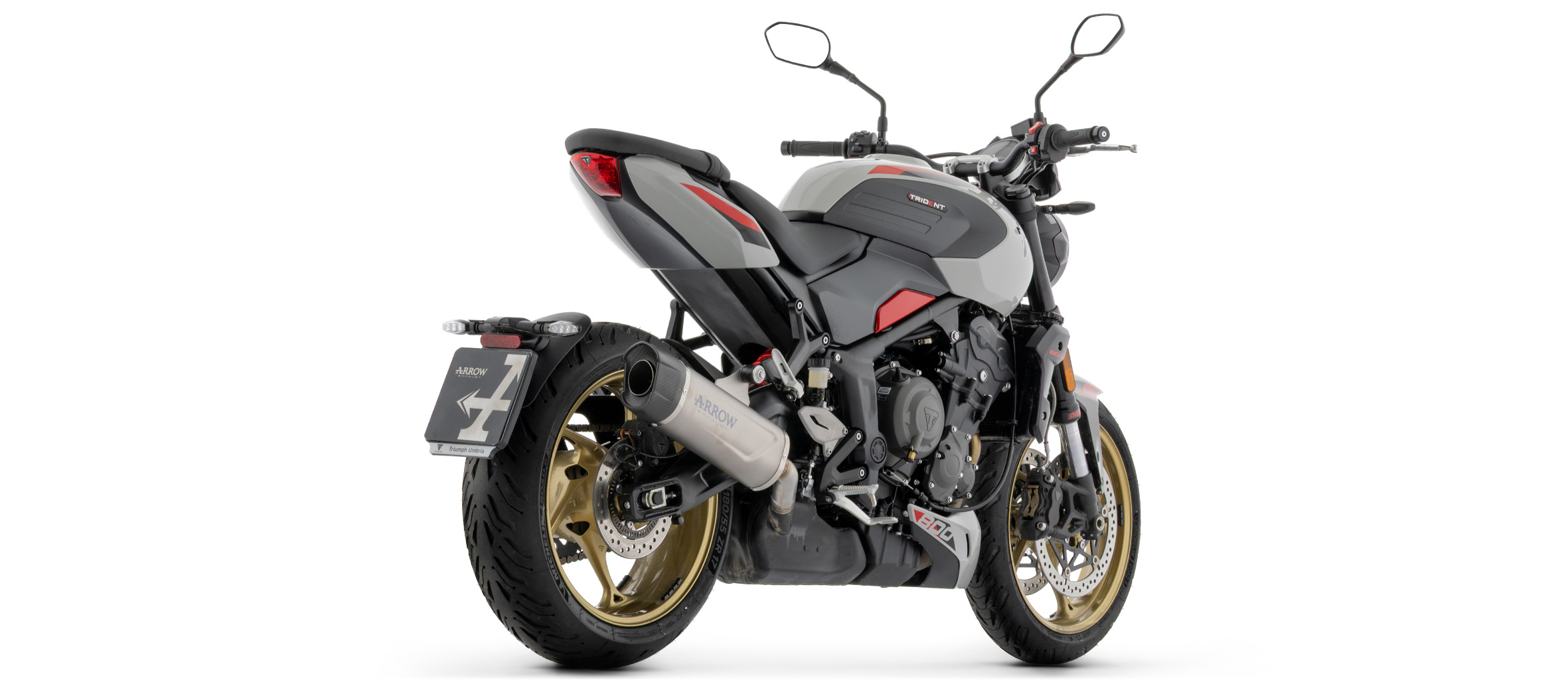 ARROW INDY RACE EVO Titanium Exhaust with Carbon End Cap for Triumph Trident 800, 2026-