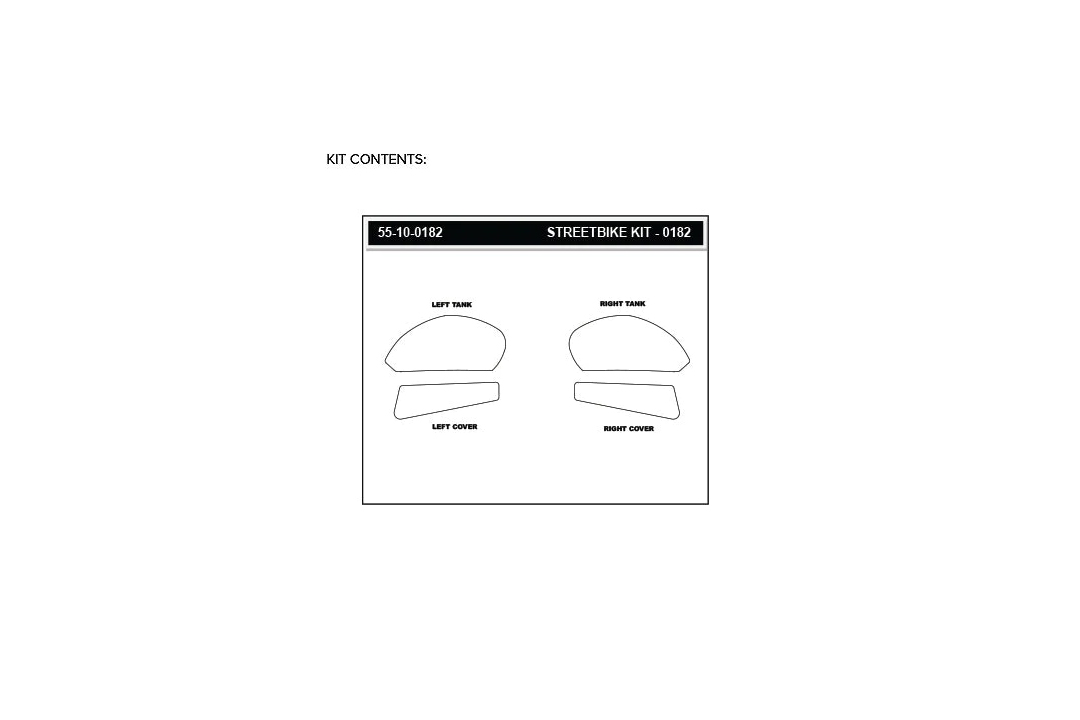 Stompgrip fuel tank Pad clear, Volcano, Streetbike fuel tank Kit, for Yamaha, YZF-R7, 2022-2025