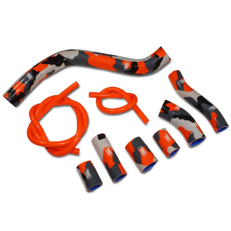 SAMCO SPORT Silicone Hose Kit custom camouflage for KTM 950 Super Enduro R 950 Supermoto Model Year 2006-2009