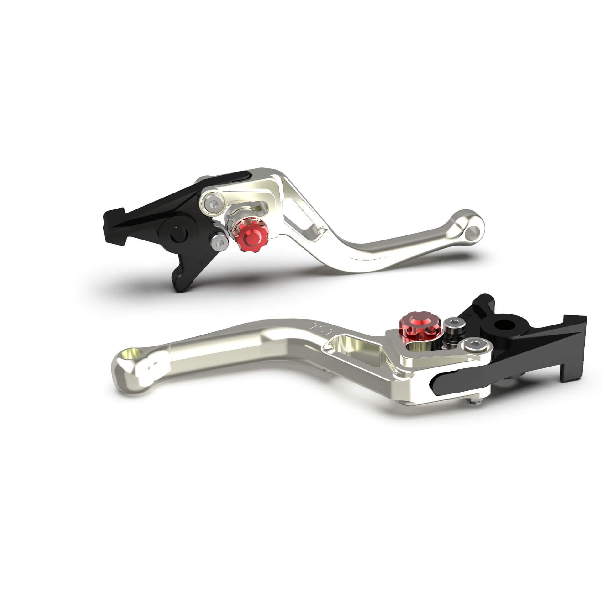 LSL clutch lever BOW L19, short, silver/red