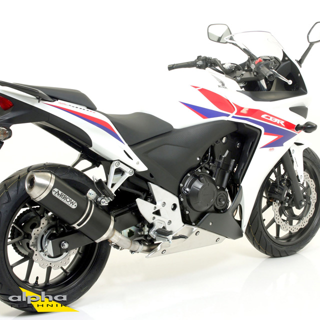 ARROW RACE TECH Exhaust for Honda CB500F / CBR500R / CB500X 2013- in Black Aluminium