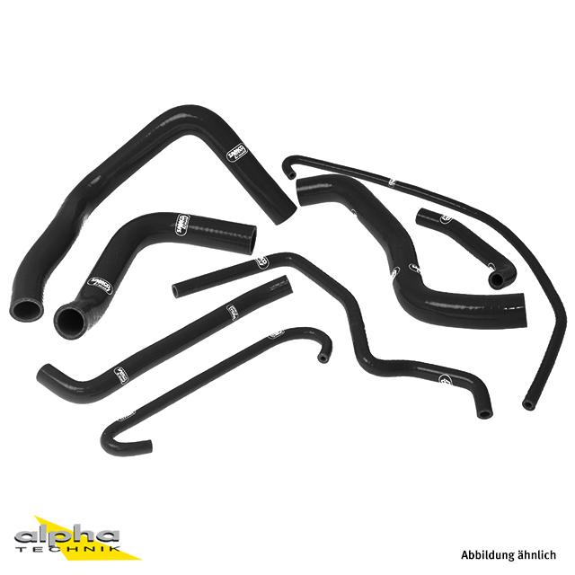 SAMCO SPORT Silicone Hose Kit Black for Suzuki GSXR600 GSXR750 Model Year 2006-2010