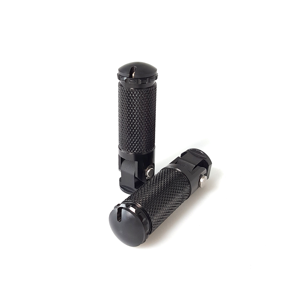 >TRACK< footrest system, black, Yamaha YZF-R3 / MT-03 from model year 2017 onwards