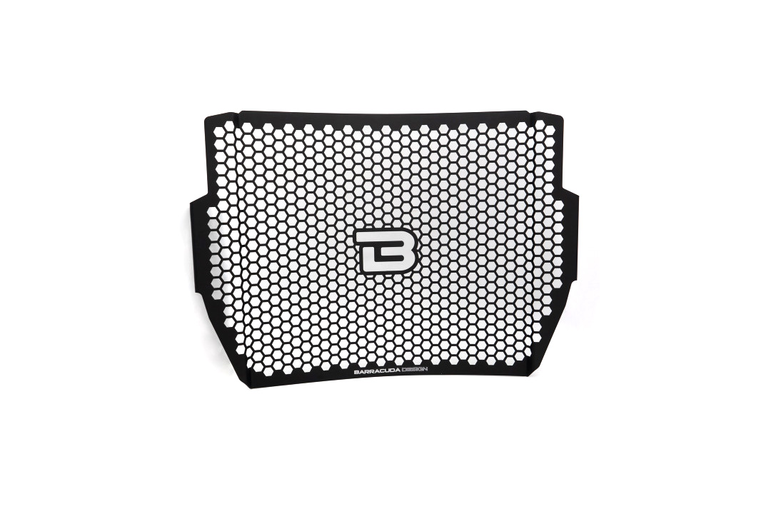 Barracuda radiator shield, black aluminium, for Triumph Street Triple 765 R / 765 S model year 2017-2021