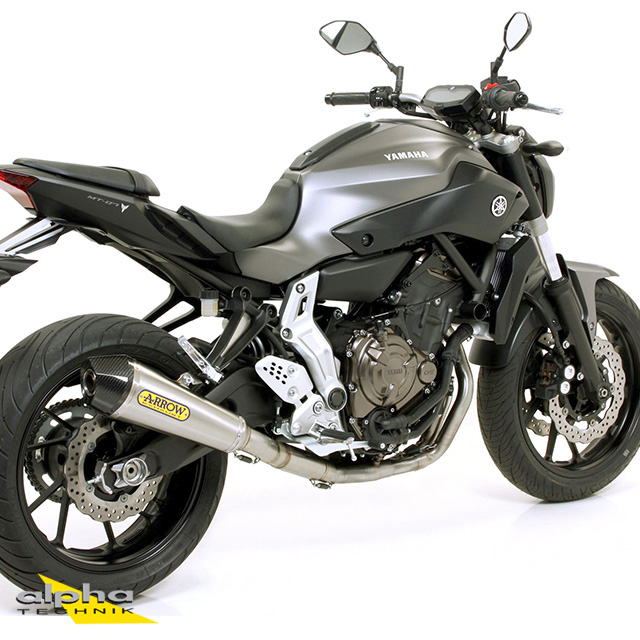 ARROW X-KONE Exhaust for Yamaha MT07 / Tracer 700 2014-2020, Stainless Steel (Only with ARROW Header)