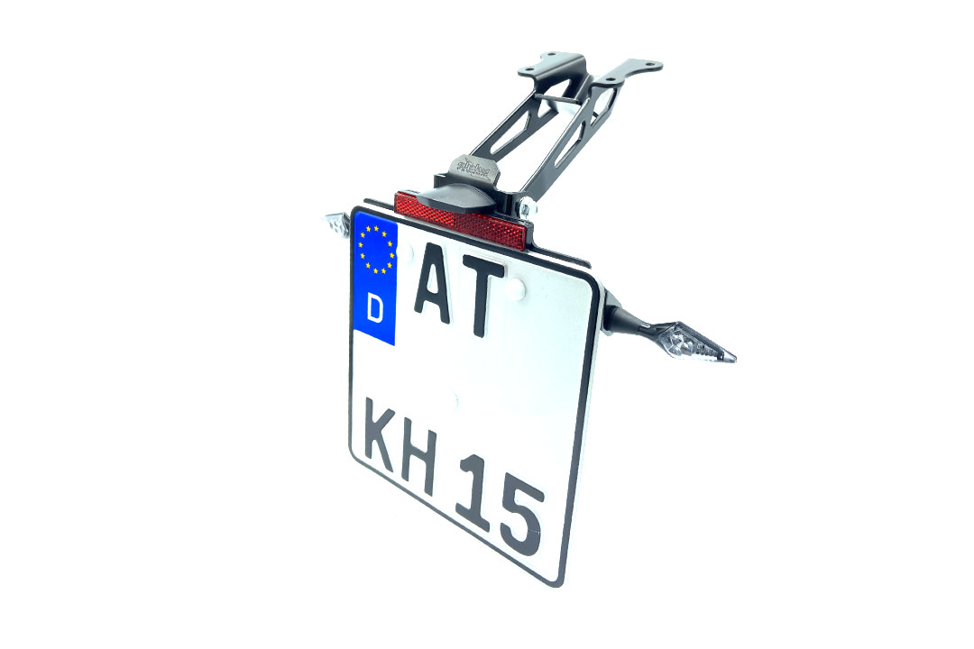 alpha Technik Licence Plate Holder for Yamaha Tracer 9 / GT / Y-AMT / GT Y-AMT, from model year 2021-, Type RN70 / RN99 / RNA1