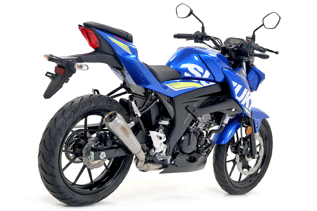 ARROW PRO RACE Exhaust for Suzuki GSX-S125 / GSX-R125 2017-, Stainless Steel (Only with ARROW Header)