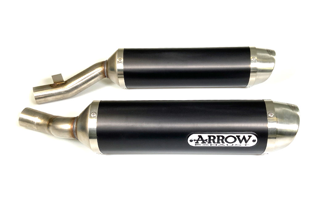 ARROW THUNDER for Kawasaki Z1000 2010-, black aluminium