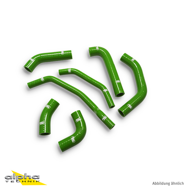 SAMCO SPORT Silicone Hose Kit OEM Design green for Kawasaki ZX10R SE RR Model Year 2016-2020