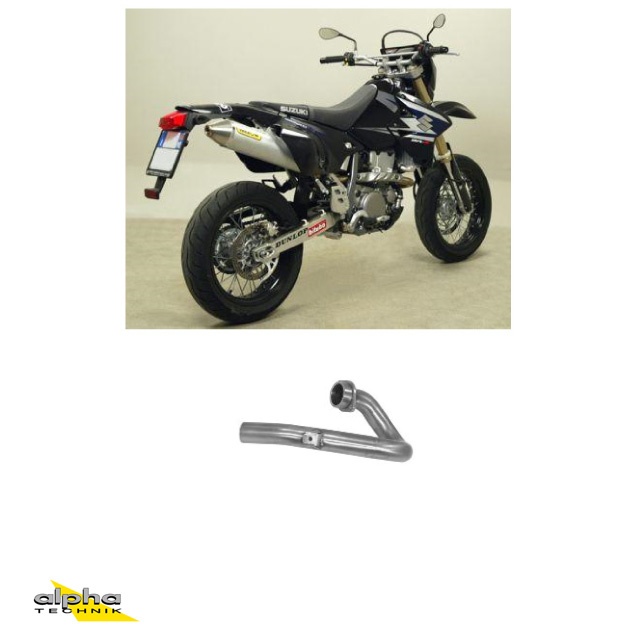 ARROW Header for Suzuki DR-Z400SM 2005-2007, Stainless Steel