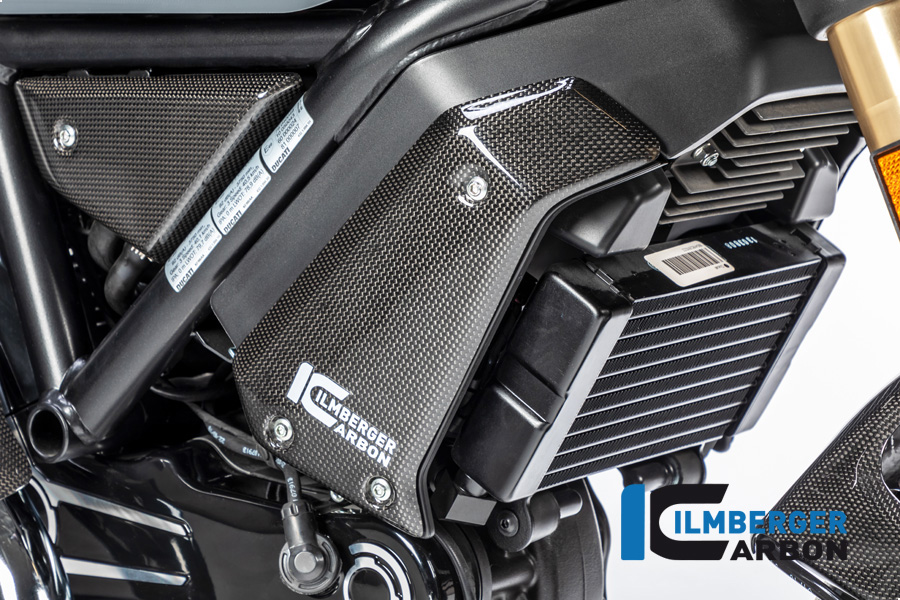 Ilmberger Carbon Radiator Cover right side R/S glossy
