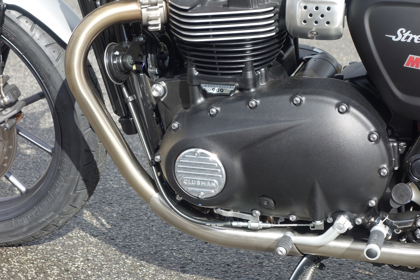 LSL CLUBMAN housing cover left side L/S, for Triumph Street Twin, silver