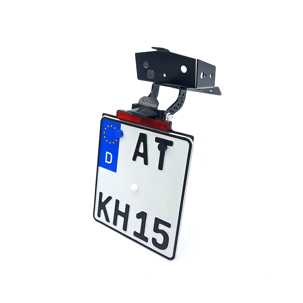 alpha Technik Number Plate Holder for KTM 690SMC R; Type KTM690LC4; Model Year 2019-