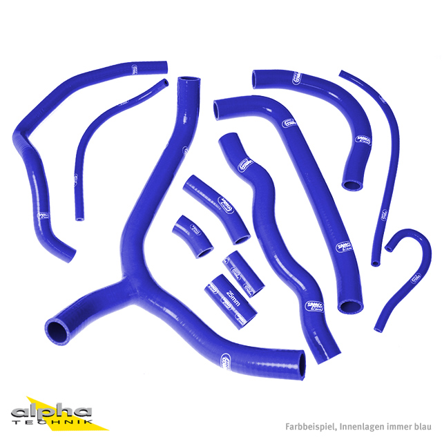 SAMCO SPORT Silicone Hose Kit, blue, for Honda VFR800 Model Year 2002-2014