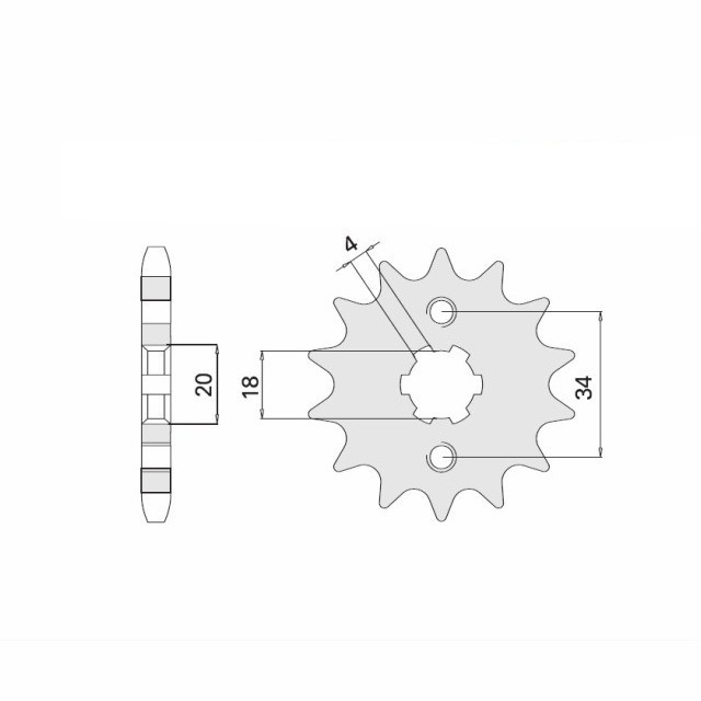 Front Sprocket, 15 teeth, 520 pitch