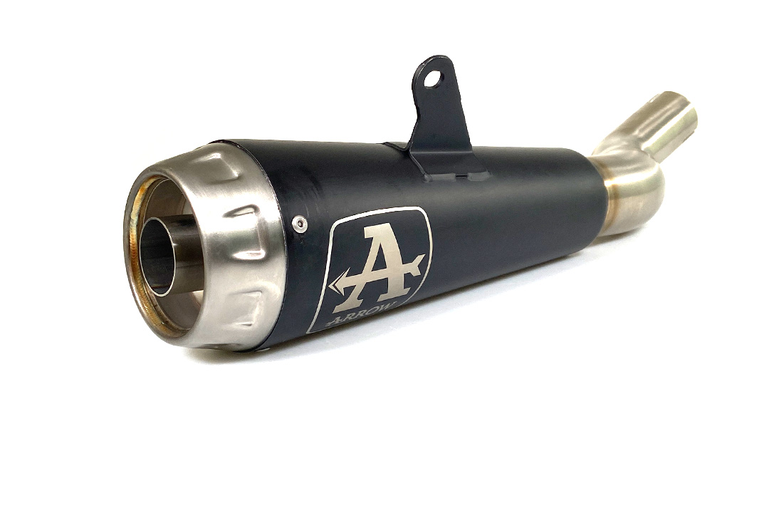 ARROW DARK PRO-RACE Exhaust for Honda CB500X 2019-. Black Stainless Steel