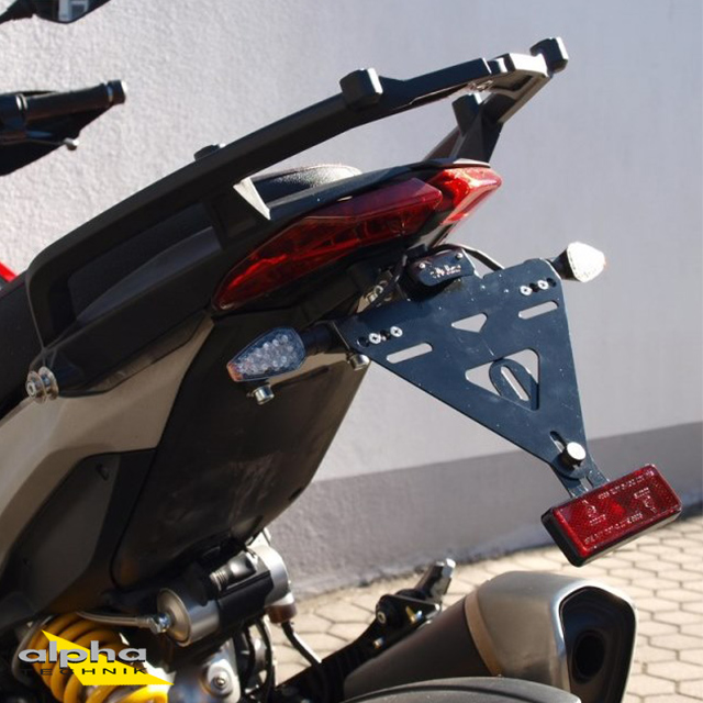 alpha Technik Number Plate Holder Ducati Hypermotard, Hyperstrada, Type B2, Model Year 2013-