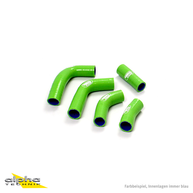 SAMCO SPORT Silicone Hose Kit green for Kawasaki Ninja 250R Model Year 2008-2012