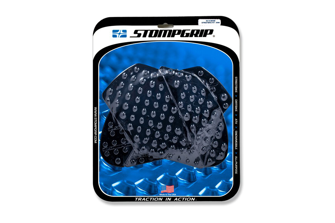 Stompgrip Traction Pads black, for Kawasaki ZX10R Ninja 2011-2025, ZX10R SE 2019-2020, ZX10RR 2017-2025