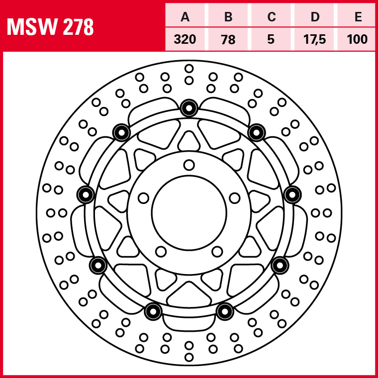 TRW brake disc All-round Floating MSW278