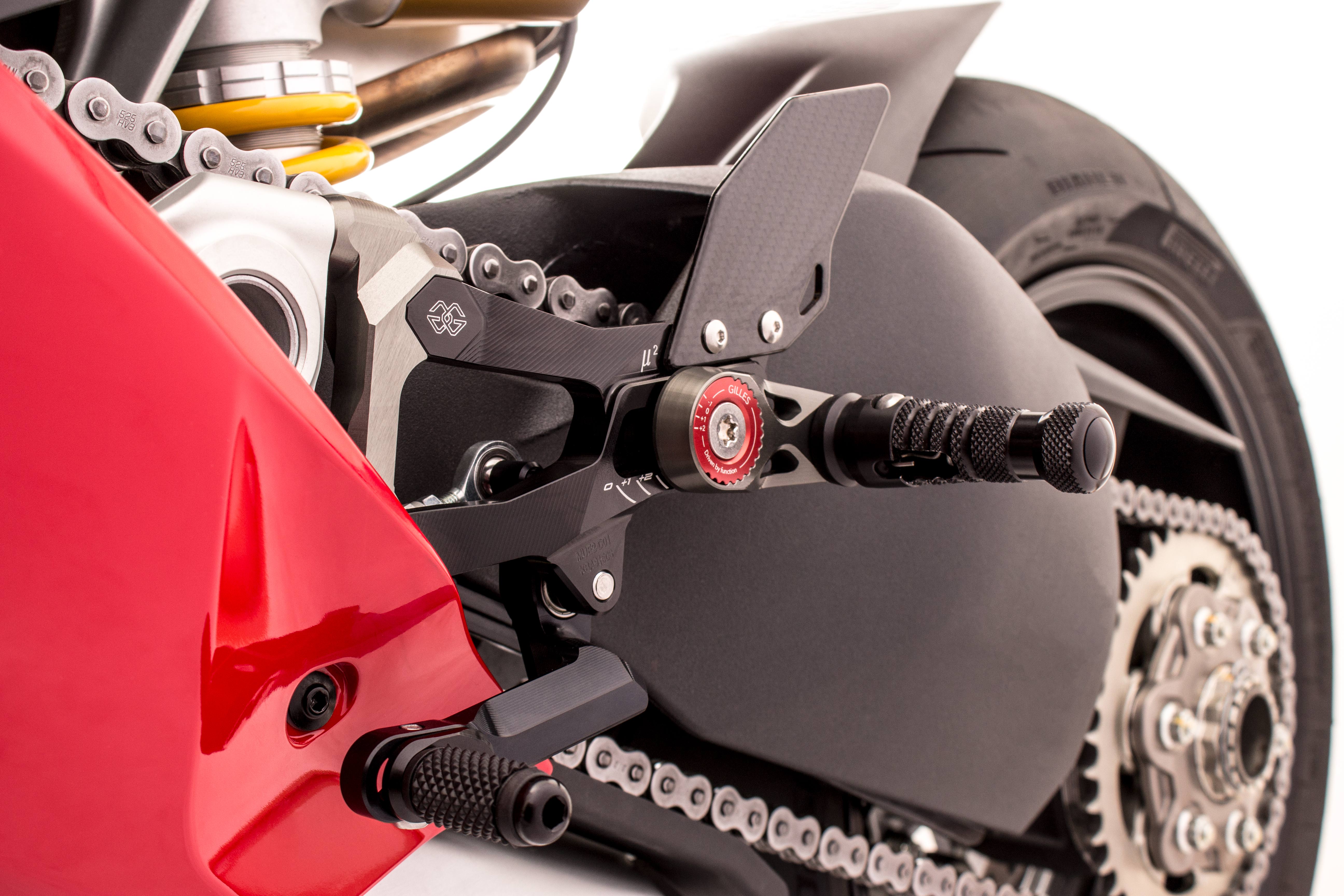 GILLES MUE2 footrest system for Ducati Panigale V4 /V4 R / S / SP2, 2018-